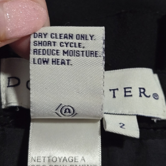 Doncaster Womens Black Tiered Ruffled Pure Silk Chiffon Pencil Skirt Size 2 - Picture 6 of 7